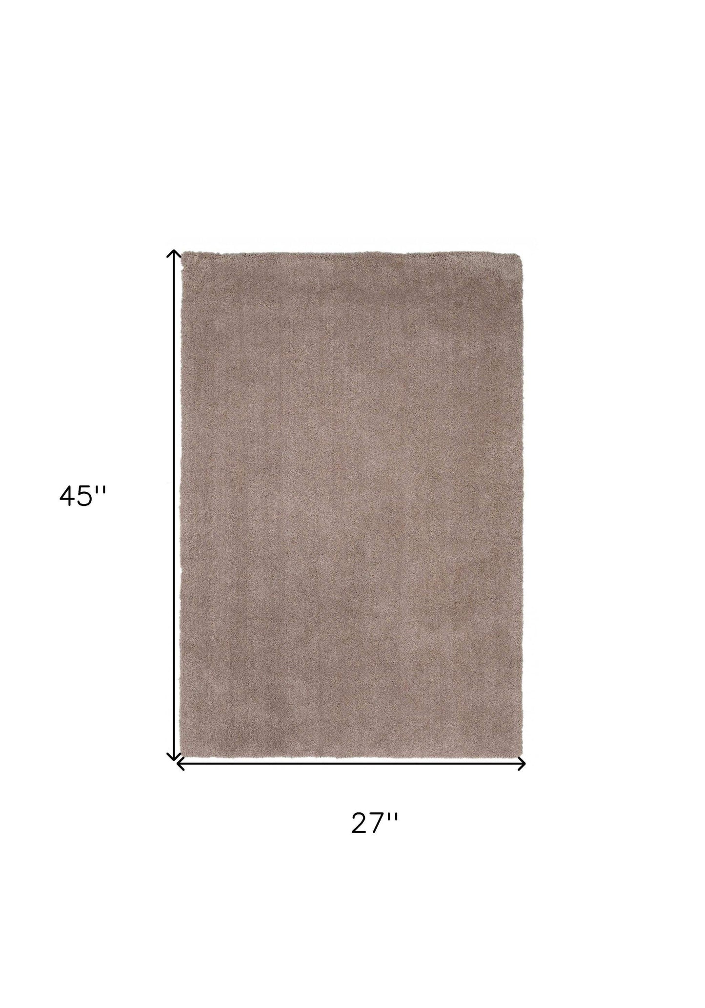 2' X 4' Beige Indoor Shag Rug - Homeroots - Flyclothing LLC