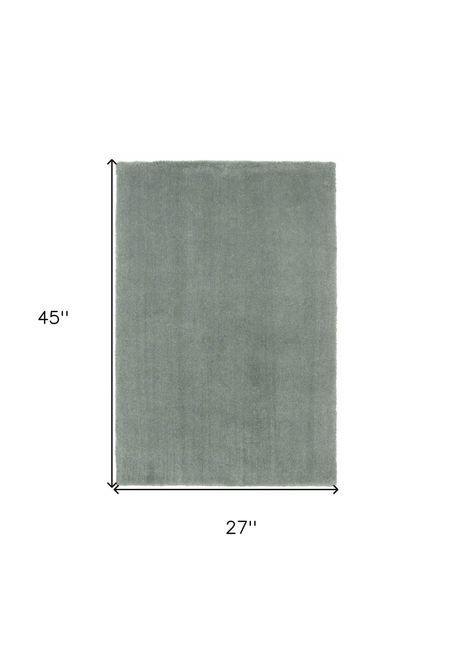 2' X 4' Polyester Slate Area Rug - Homeroots - Flyclothing LLC