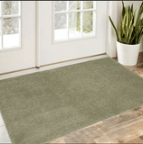 2' X 4' Sage Green Hand Woven Area Rug - Homeroots