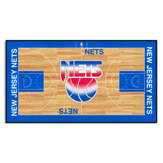 NBA Retro New Jersey Nets Court Runner Rug - 24in. x 44in. - New Jersey Nets