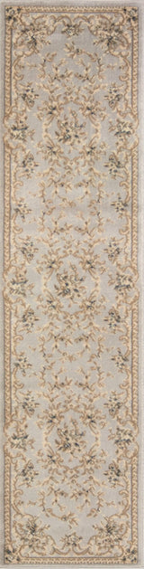 8' Light Grey Polypropylene Runner Rug - Homeroots - Flyclothing LLC