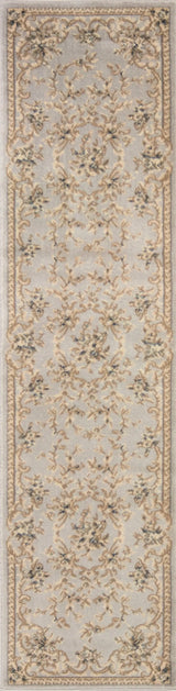 8' Light Grey Polypropylene Runner Rug - Homeroots - Flyclothing LLC