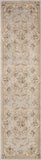 8' Light Grey Polypropylene Runner Rug - Homeroots