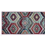2' X 7' Red Polypropylene Runner Rug - Homeroots