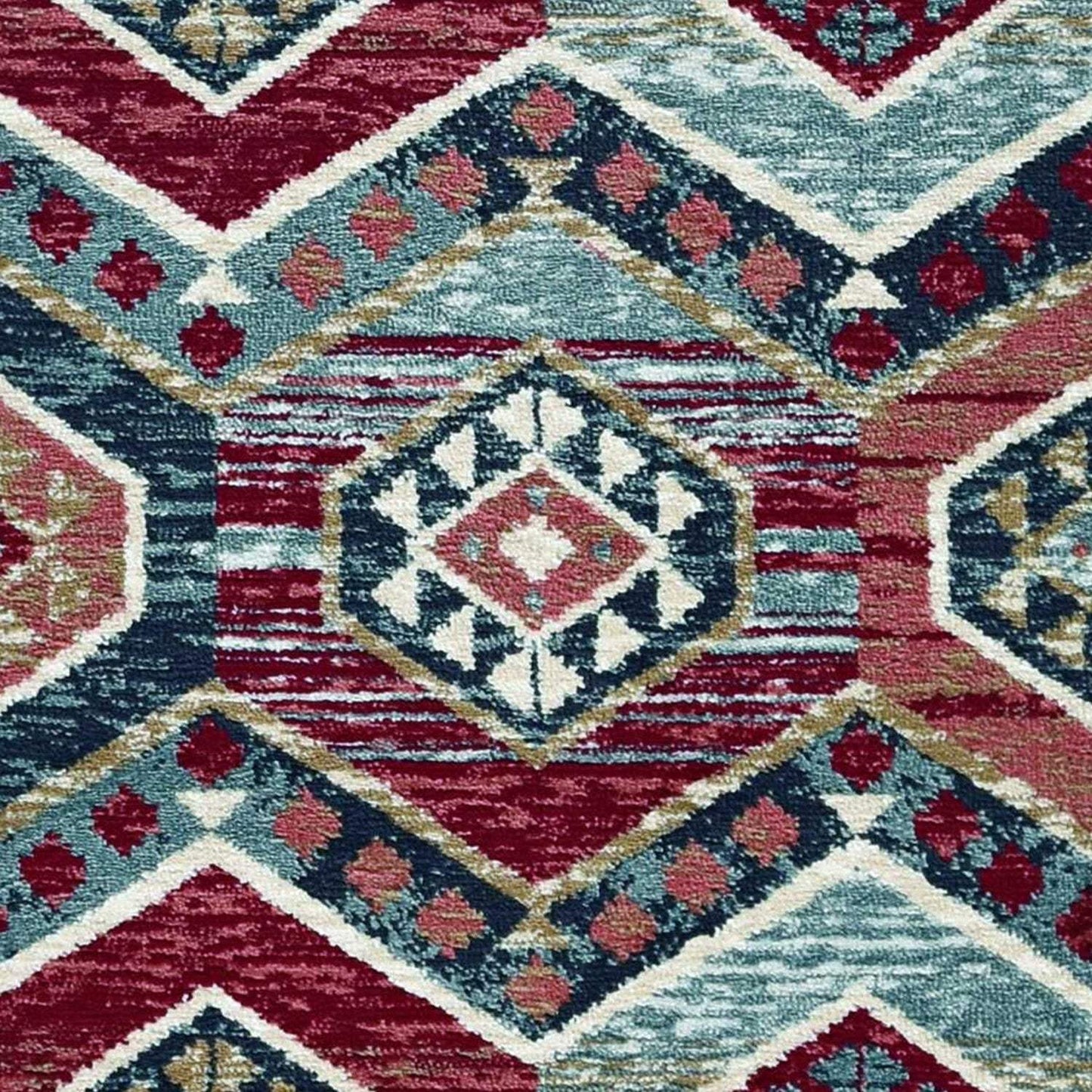 2' X 7' Red Polypropylene Runner Rug - Homeroots - Flyclothing LLC