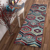 2' X 7' Red Polypropylene Runner Rug - Homeroots