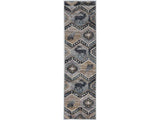 8' Seafoam Machine Woven Geometric Lodge Indoor Runner Rug - Homeroots - Flyclothing LLC