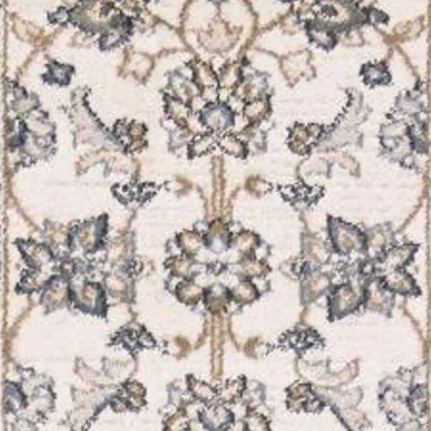 8' Gray And Ivory Runner Rug - Homeroots - Flyclothing LLC