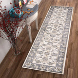 8' Gray And Ivory Runner Rug - Homeroots - Flyclothing LLC