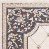 8' Ivory Or Grey Polypropylene Runner Rug - Homeroots