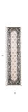 8' Ivory Or Grey Polypropylene Runner Rug - Homeroots