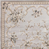 3' X 5' Light Gray Floral Area Rug - Homeroots - Flyclothing LLC