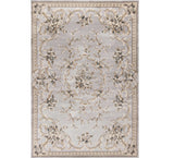 3' X 5' Light Gray Floral Area Rug - Homeroots