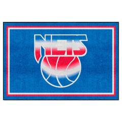 NBA Retro New Jersey Nets 5ft. x 8 ft. Plush Area Rug - New Jersey Nets