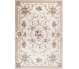 3' X 5' Ivory Bordered Floral Indoor Area Rug - Homeroots - Flyclothing LLC