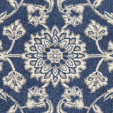 3' X 5' Blue and Ivory Area Rug - Homeroots - Flyclothing LLC