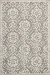 3' X 5' Silver Moroccan Indoor Outdoor Area Rug - Homeroots - Flyclothing LLC