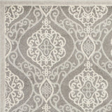 3' X 5' Silver Moroccan Indoor Outdoor Area Rug - Homeroots