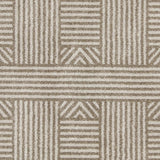 3' X 5' Beige and Ivory Geometric Indoor Outdoor Area Rug - Homeroots - Flyclothing LLC