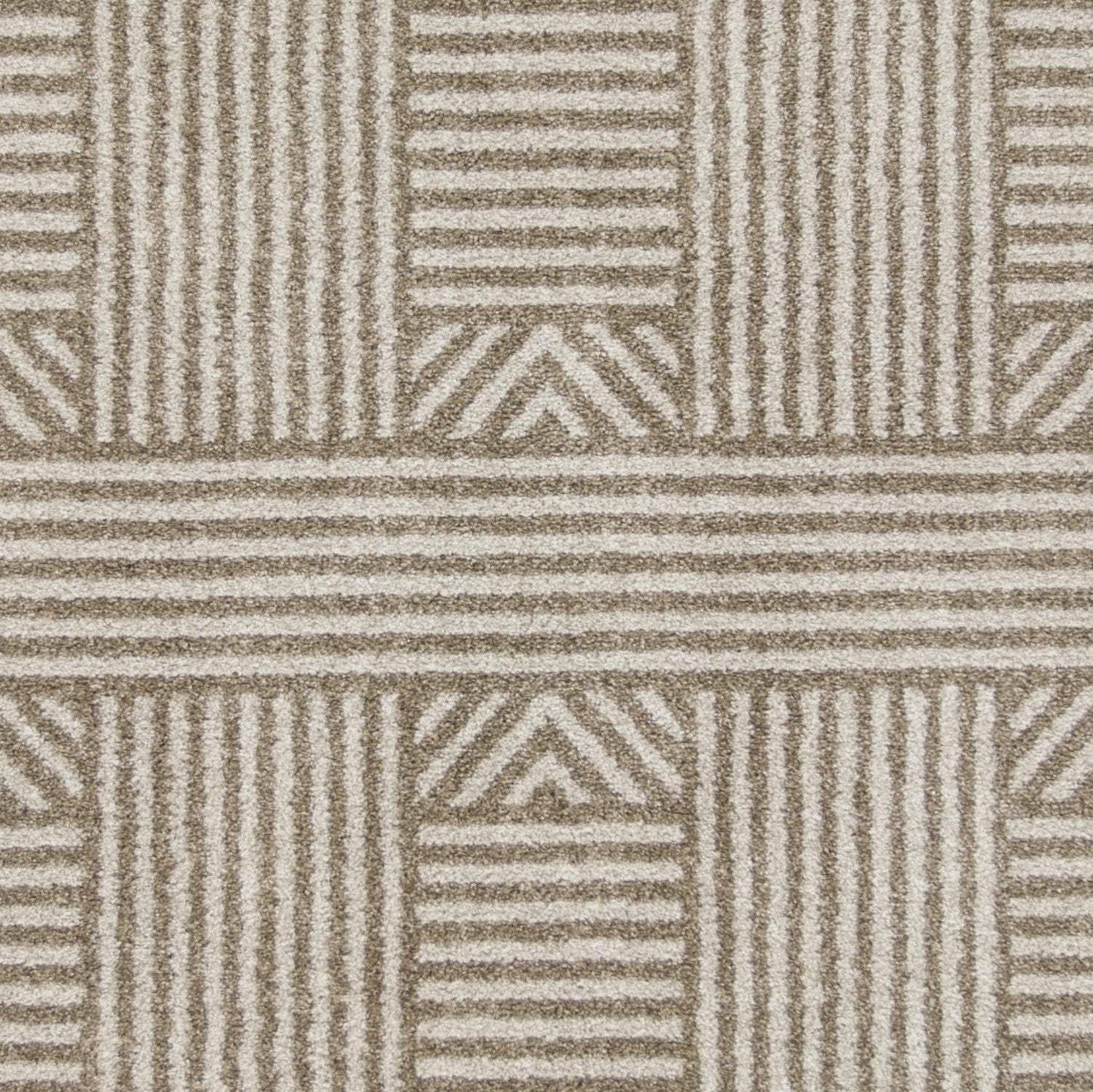 3' X 5' Beige and Ivory Geometric Indoor Outdoor Area Rug - Homeroots - Flyclothing LLC
