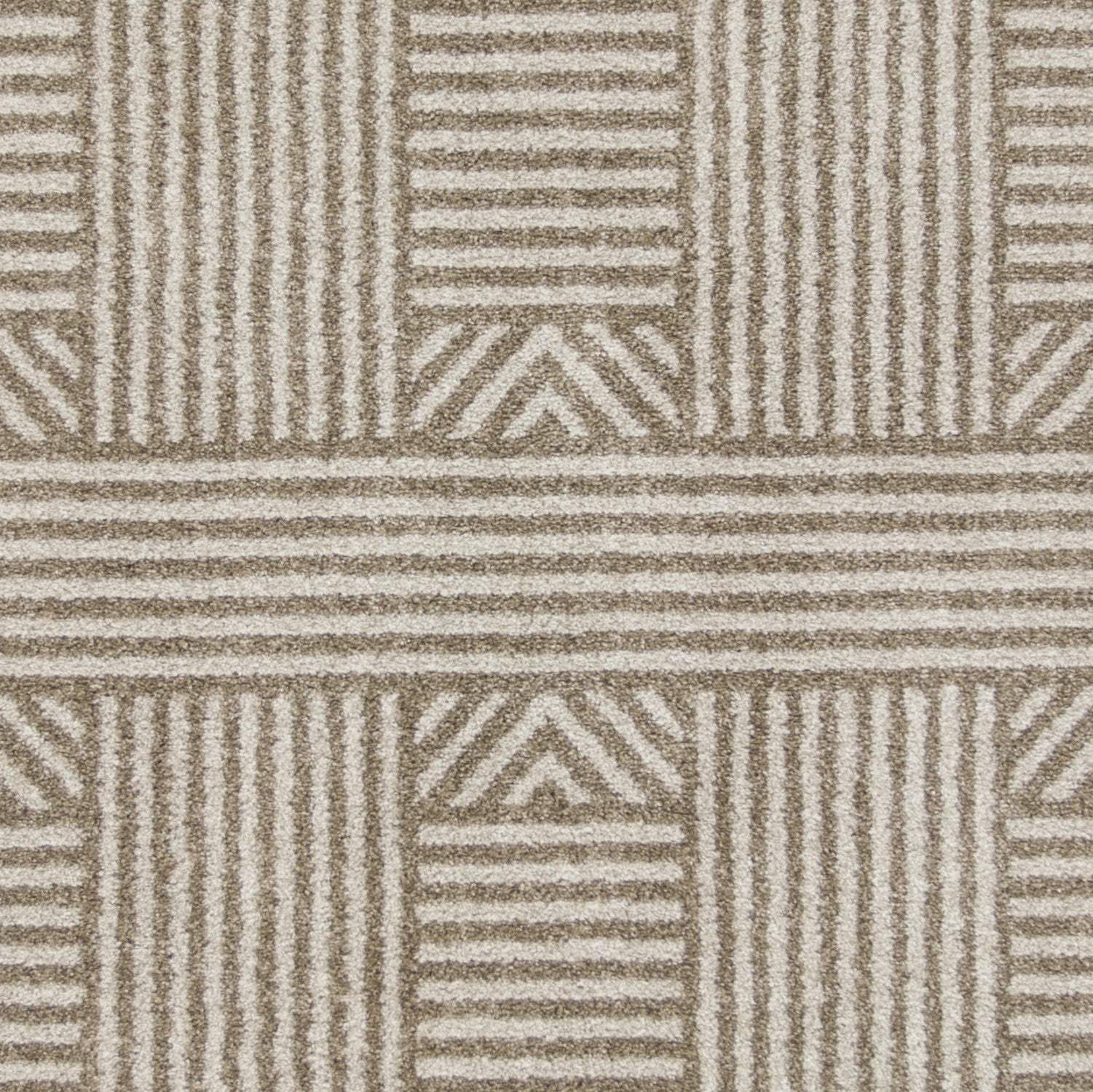 3' X 5' Beige and Ivory Geometric Indoor Outdoor Area Rug - Homeroots - Flyclothing LLC