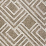 3' X 5' Beige Geometric Indoor Outdoor Area Rug - Homeroots