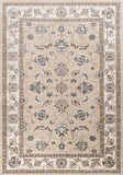 3' X 5' Beige and Ivory Floral Area Rug - Homeroots