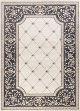 3' X 5' Gray and Ivory Trellis Area Rug - Homeroots - Flyclothing LLC