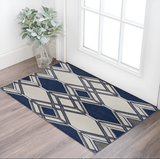 3' X 5' Ivory Geometric Area Rug - Homeroots