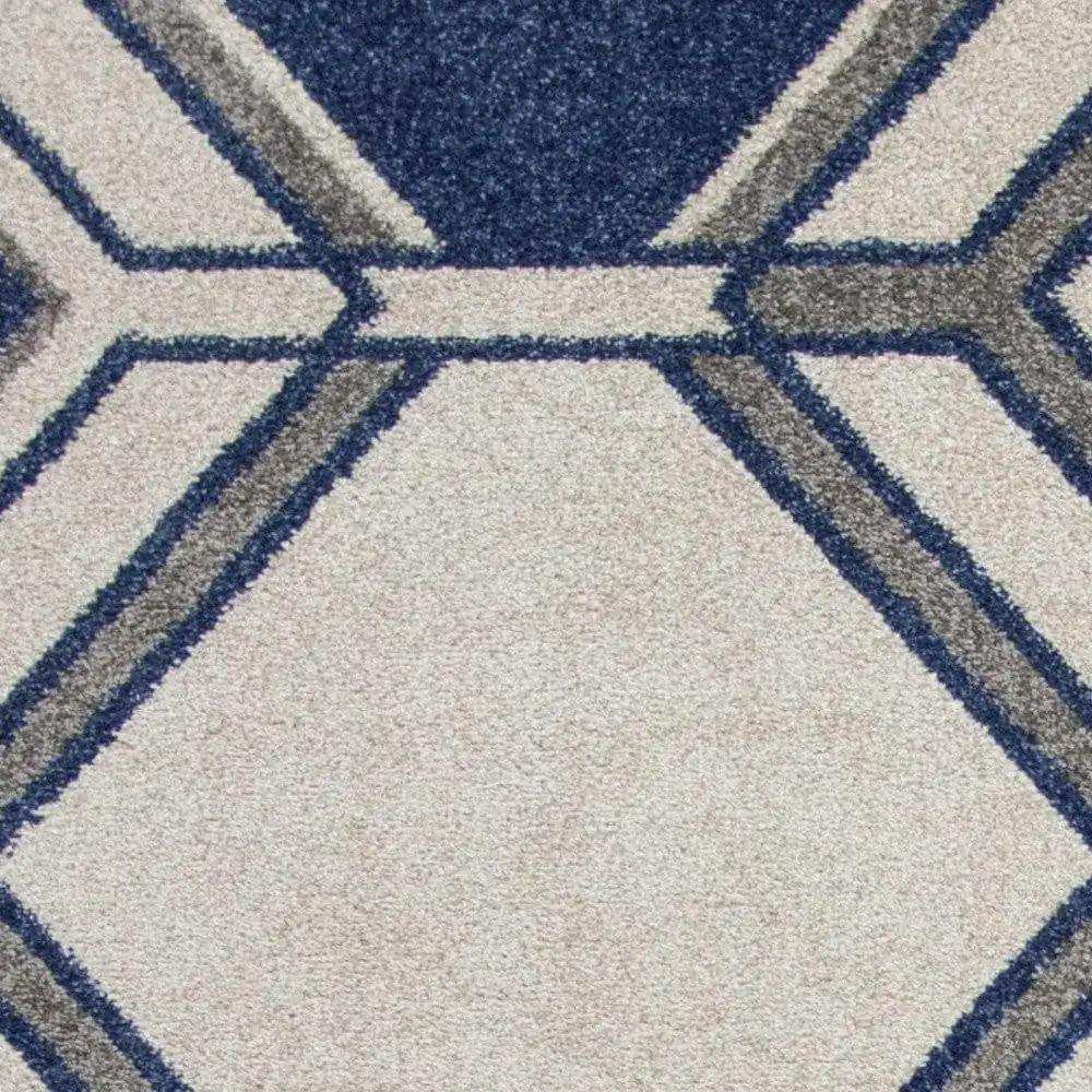 3' X 5' Ivory Geometric Area Rug - Homeroots - Flyclothing LLC
