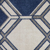 3' X 5' Ivory Geometric Area Rug - Homeroots