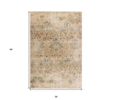 3' X 5' Beige Area Rug - Homeroots