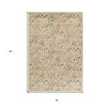 3' X 5' Ivory Area Rug - Homeroots