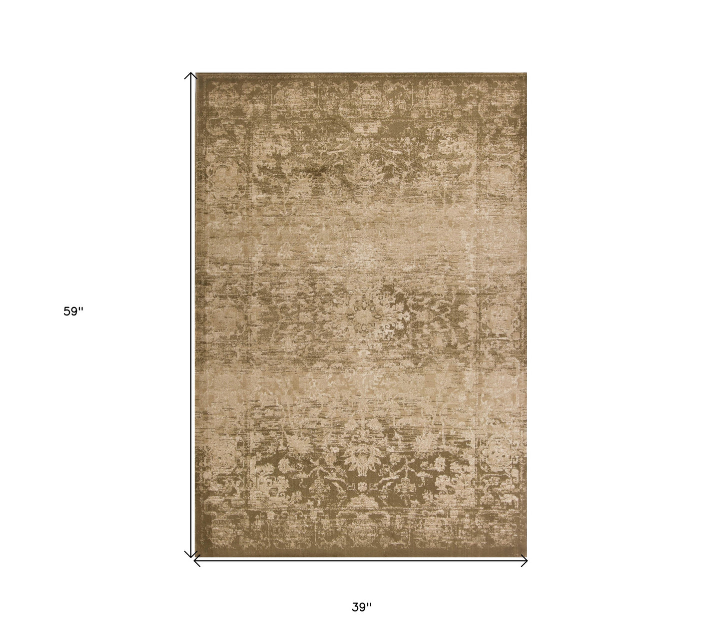 3' X 5' Beige Area Rug - Homeroots - Flyclothing LLC