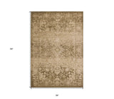 3' X 5' Beige Area Rug - Homeroots