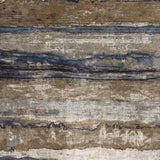 2' X 4' Ivory and Blue Area Rug - Homeroots