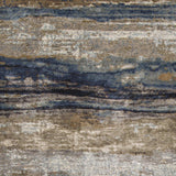 2' X 4' Ivory and Blue Area Rug - Homeroots - Flyclothing LLC