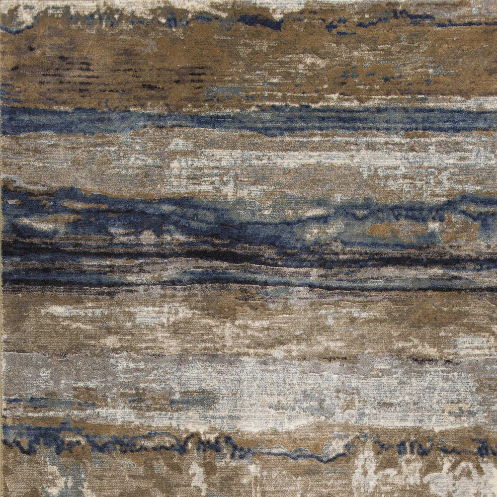 2' X 4' Ivory and Blue Area Rug - Homeroots - Flyclothing LLC