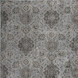 2' X 4' Silver Damask Area Rug - Homeroots