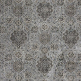 2' X 4' Silver Damask Area Rug - Homeroots