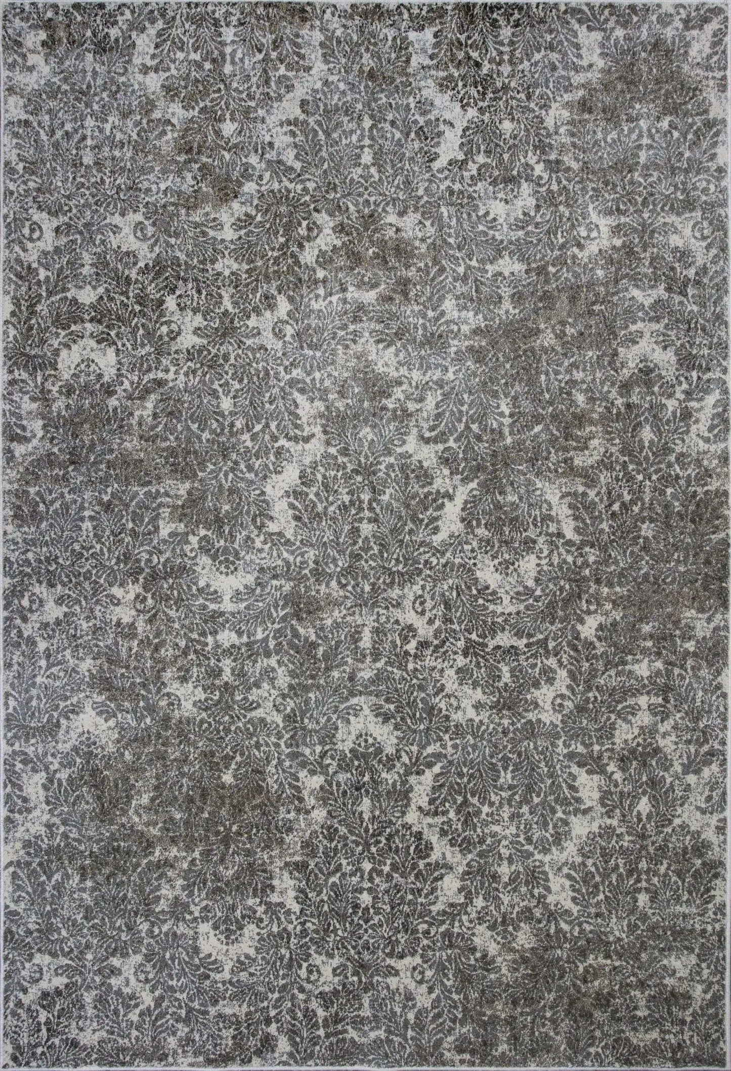 2' X 4' Ivory Damask Area Rug - Homeroots - Flyclothing LLC