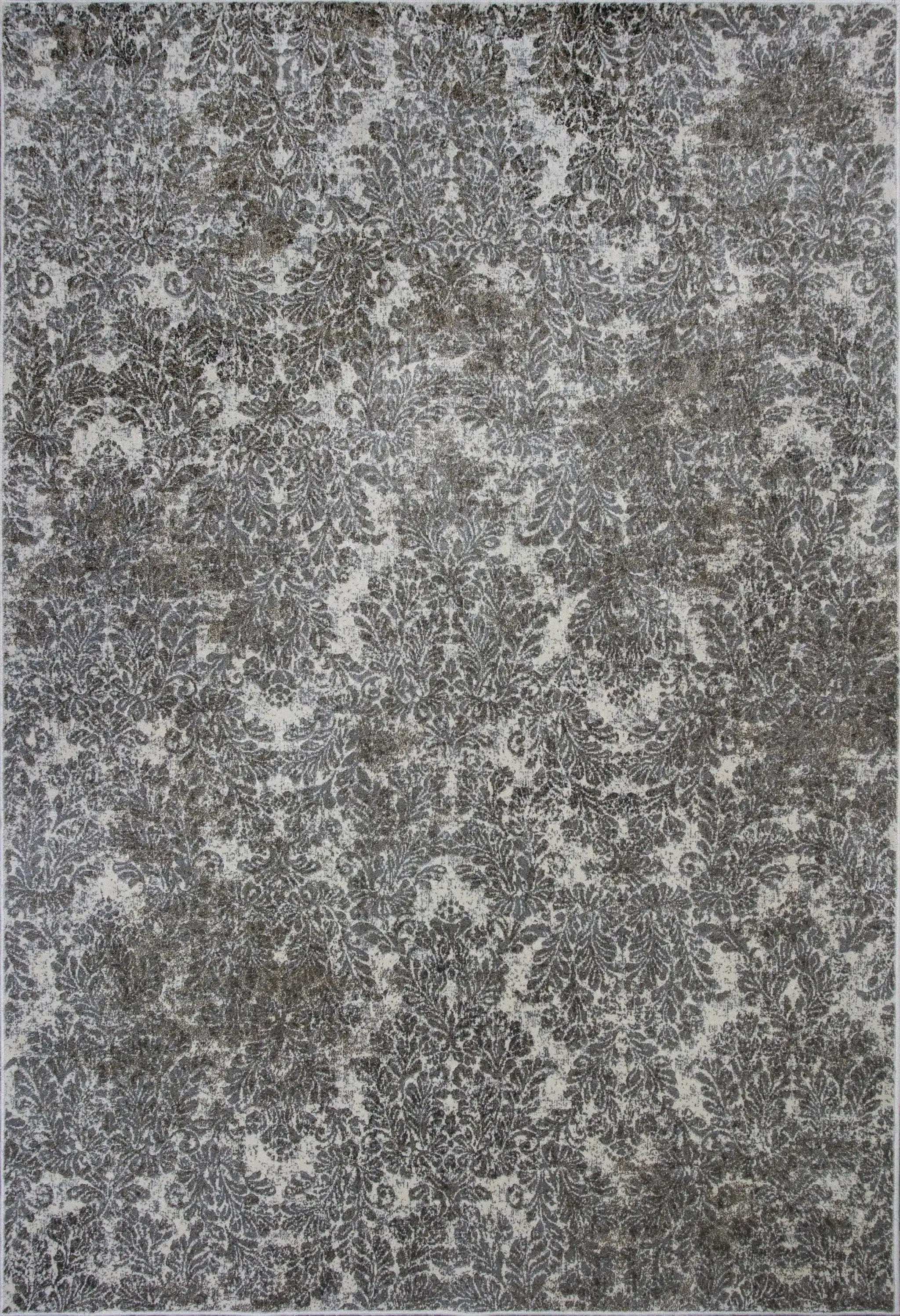 2' X 4' Ivory Damask Area Rug - Homeroots - Flyclothing LLC