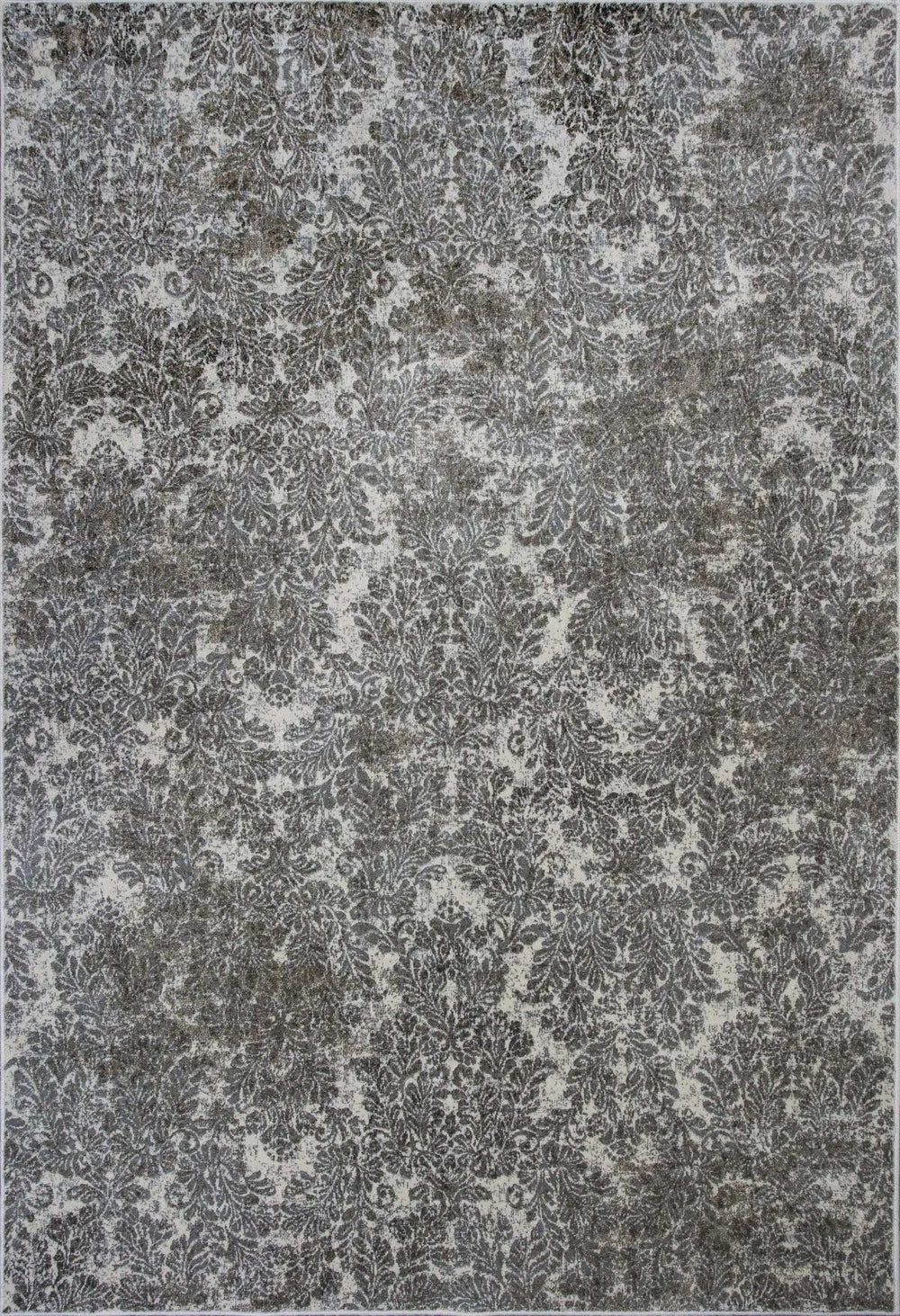 2' X 4' Ivory Damask Area Rug - Homeroots - Flyclothing LLC