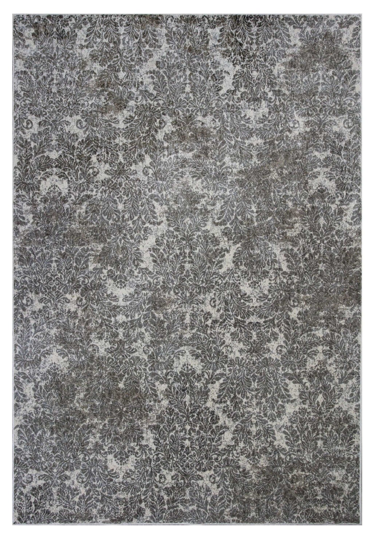 2' X 4' Ivory Damask Area Rug - Homeroots - Flyclothing LLC