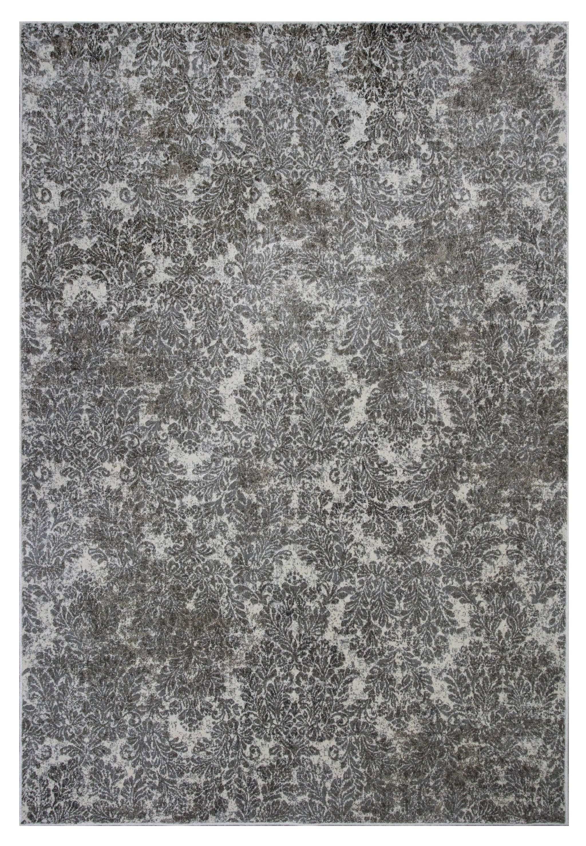 2' X 4' Ivory Damask Area Rug - Homeroots - Flyclothing LLC