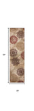 2' X 8' Sand Polypropylene Runner Rug - Homeroots