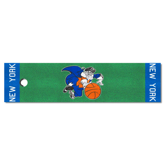 NBA Retro New York Knickerbockers Putting Green Mat - 1.5ft. x 6ft. - New York Knickerbockers