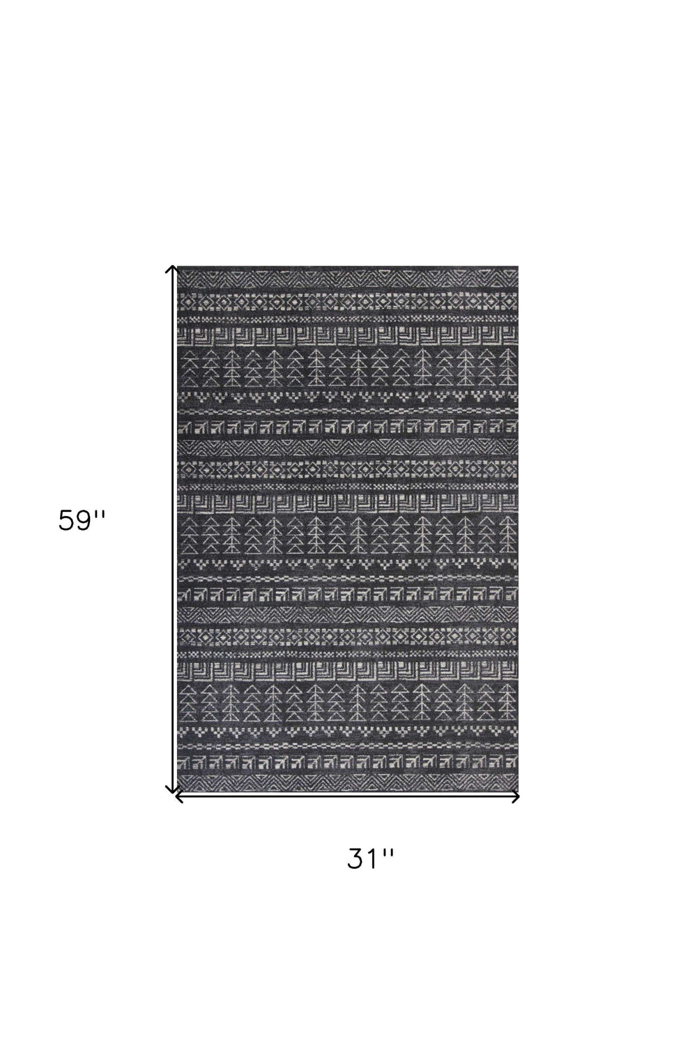 3' X 5' Gray Area Rug - Homeroots - Flyclothing LLC