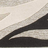 2' X 4' Natural Beige Hand Tufted Abstract Waves Indoor Accent Rug - Homeroots - Flyclothing LLC
