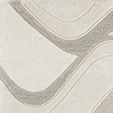 2' X 4' Ivory Hand Tufted Abstract Waves Indoor Accent Rug - Homeroots - Flyclothing LLC